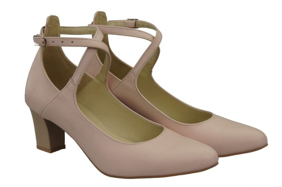 Damenschuhe Pumps Rosa Puder Naturleder 118 ElitaBut