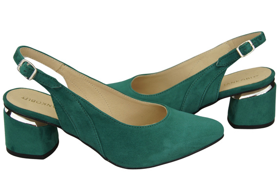 Damensandalen aus natürlichem Wildleder Malachit Eleganz und Komfort 196 von ElitaBut