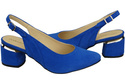 Damensandalen aus natürlichem Wildleder, azurblaue Eleganz und Komfort 196 von ElitaBut