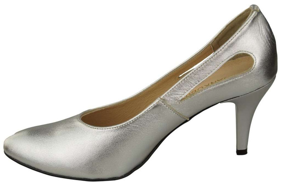 Damenschuhe Silber Pumps Naturleder 166 ElitaBut