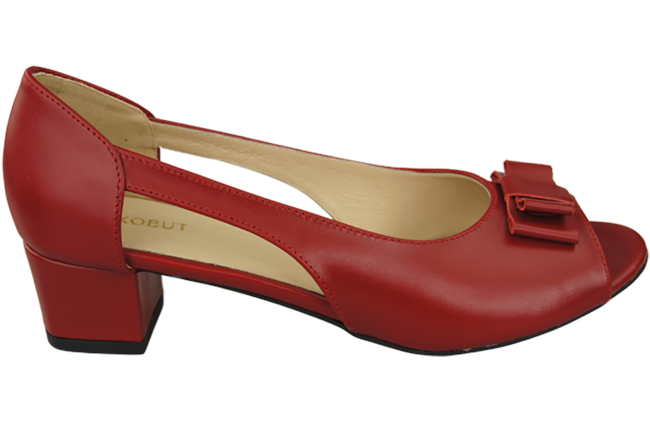 Damenschuhe Sandalen Rot Naturleder 145 ElitaBut