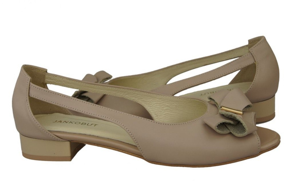 Schuhe Damen Sandalen Cappuccino Grain Naturleder 994 ElitaBut