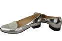 Damen Ballerinas Lords, Naturleder, Silber 908 ElitaBut