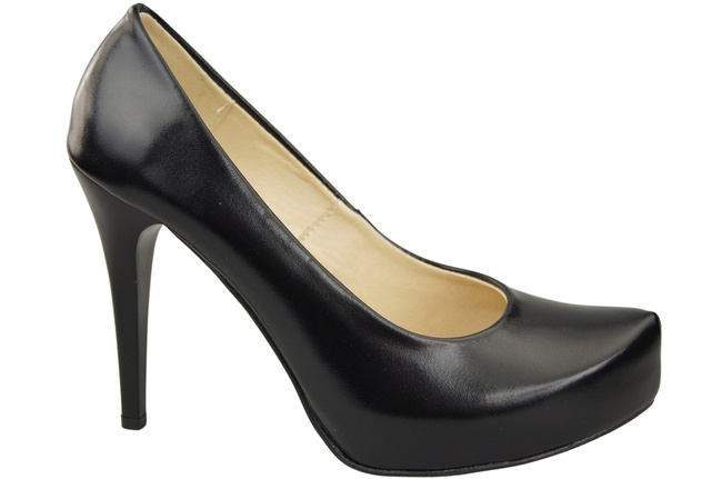 Damen Footwear Schwarz glänzend Stiletto Pumps Naturleder 205 ElitaBut