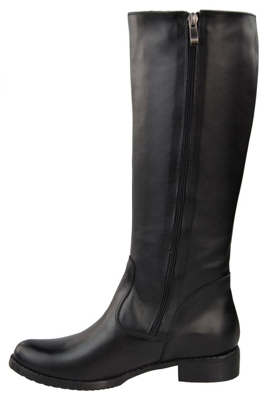 Damenstiefel, Stiefel, Naturleder, Schwarz 884 ElitaBut
