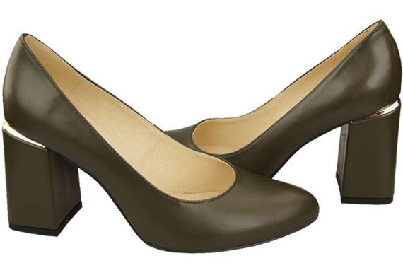 Damenschuhe Olivenpumps, Naturleder 179 ElitaBut