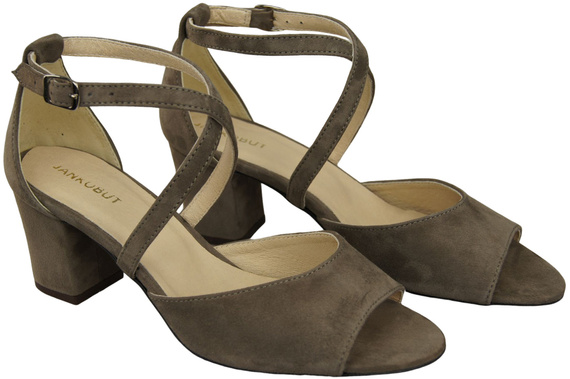 Damenschuhe Sandalen Hellbraun, Naturleder, Wildleder 111 ElitaBut