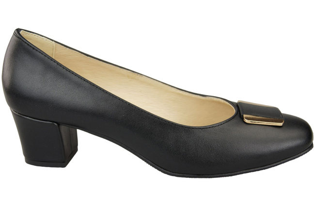 Damenschuhe Pumps Naturleder 187 Schwarz ElitaBut