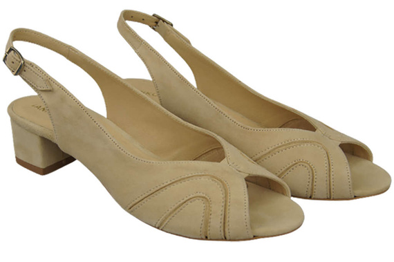 Damenschuhe Sandalen, natürliches Wildleder, Beige 991 ElitaBut