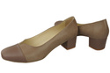 Damenschuhe Pumps Naturleder 164 Cappuccino ElitaBut