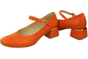 Damenschuhe Orange Riemchenpumps Naturleder 202 ElitaBut
