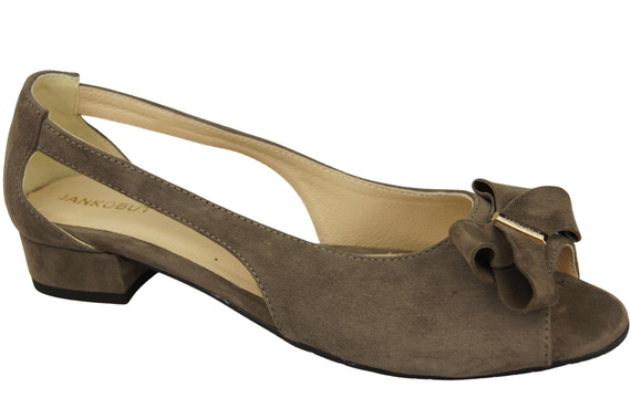 Schuhe Damensandalen Hellbraunes natürliches Wildleder 994 Kombination aus Stil und Komfort ElitaBut