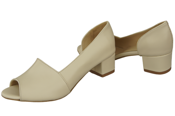 Damenschuhe Beige Sandalen, Naturleder 147 ElitaBut