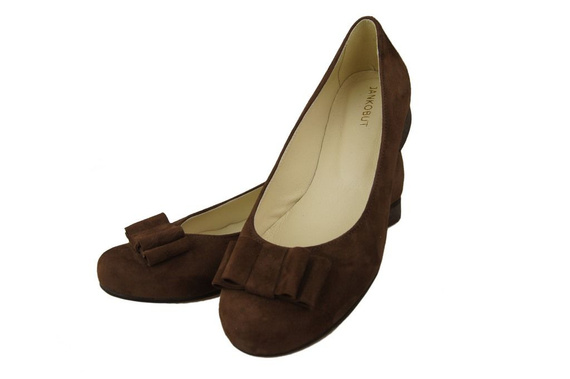 Damenschuhe Ballerinas Braun, Naturleder, Wildleder 126 ElitaBut