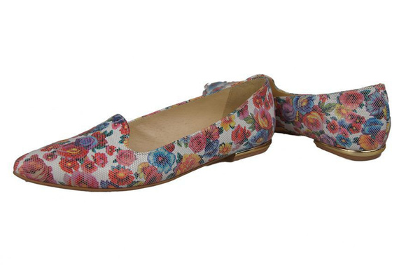Damen Ballerinas Lords Flower 2 Naturleder 914 ElitaBut