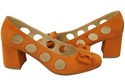 Damenschuhe Pumps Orange Natürliches Wildleder 182 ElitaBut
