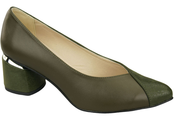 Einzigartige Damenschuhe aus Naturleder Fühlen Sie Luxus an Ihren Füßen Olive 191 ElitaBut