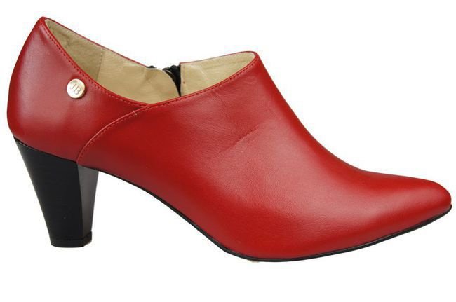 Damenstiefeletten, Naturleder, Rot 864 ElitaBut