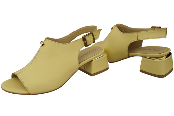 Damenschuhe Sandalen Banana Goldschnalle Naturleder 198 ElitaBut