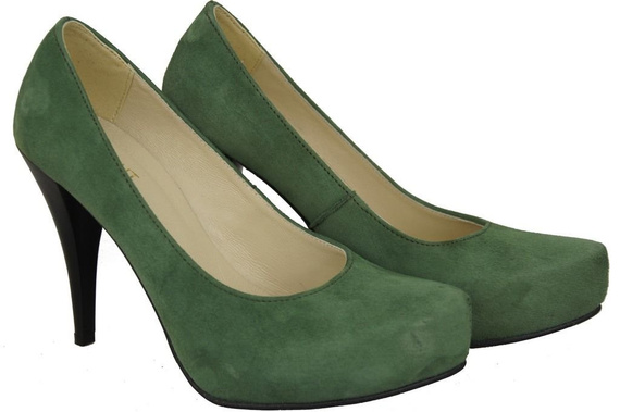 Damenschuhe Pumps Flasche Naturleder Wildleder 644 ElitaBut