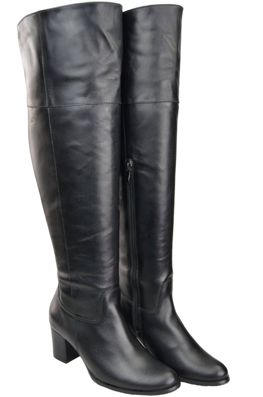 Footwear Overknee-Stiefel für Damen, Naturleder 190 Schwarz ElitaBut