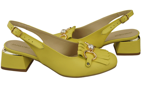 Damenschuhe Zitrone Sandalen mit Fransen verziert Naturleder 208 ElitaBut