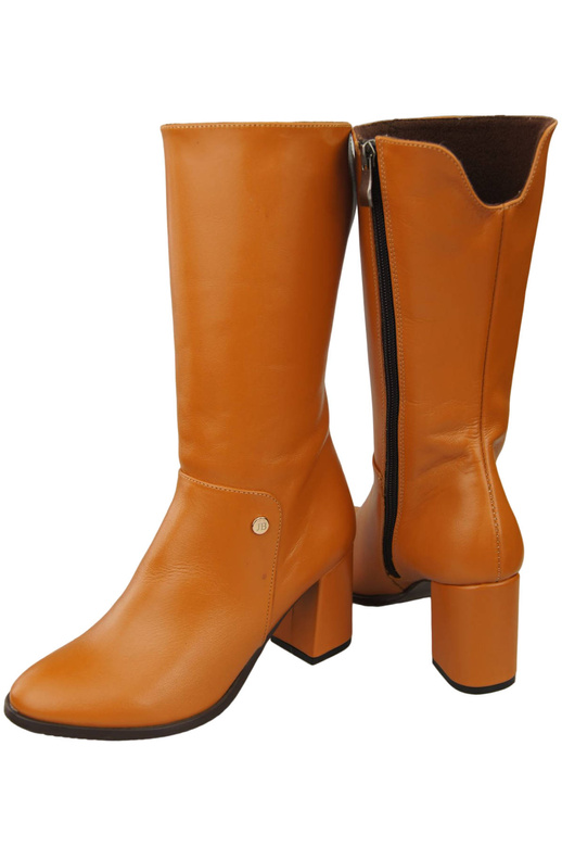 Halbhohe Damenstiefel, Naturleder, Rude 189 ElitaBut