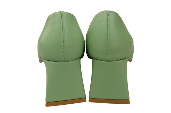 Damen Pumps Minze Echtleder Spitz Zehen Absatz ElitaBut 221
