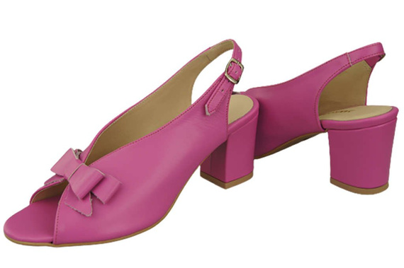 Damenschuhe Sandalen Fuchsia Naturleder Korn 148 L ElitaBut