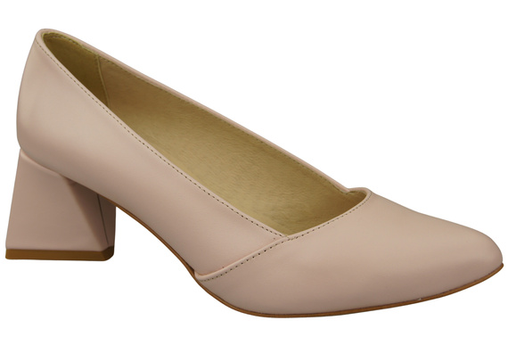 Damen Pumps Puderrosa Echtleder Spitz Zehen Absatz ElitaBut 221