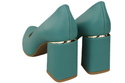 Damenschuhe Türkise Pumps, Naturleder 179 ElitaBut