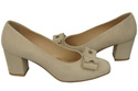 Damenschuhe Pumps Beige Natürliches Wildleder 163 ElitaBut