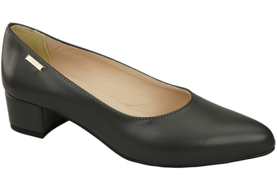 Damen Pumps Graphit mit niedrigem Absatz zeitlose Eleganz und Komfort 220 ElitaBut