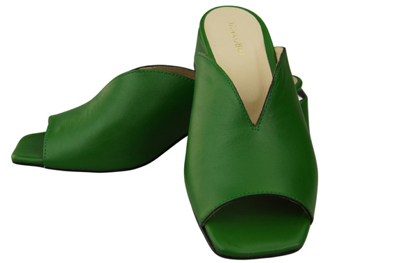 Damen Schuhe Absätze Flip Flops Grün Naturleder 210 ElitaBut