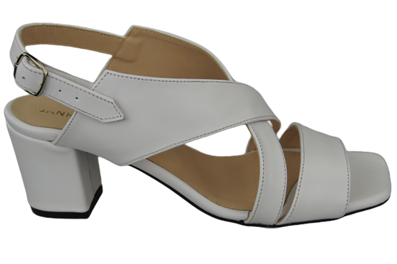 Damenschuhe Sandalen Weiß Naturleder 149 ElitaBut