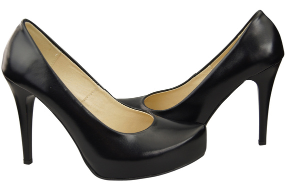 Damen Footwear Schwarz glänzend Stiletto Pumps Naturleder 205 ElitaBut