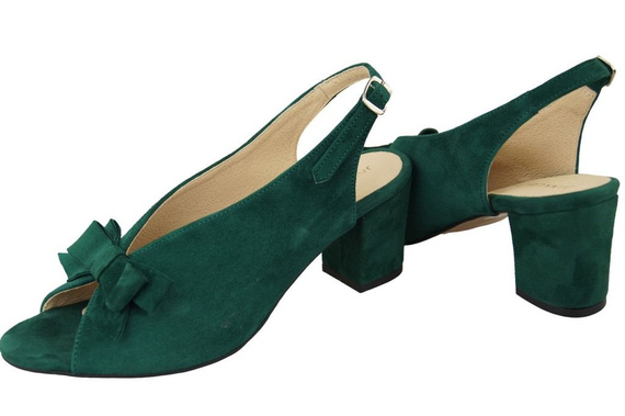 Damenschuhe Malachit-Sandalen, Naturleder, Wildleder 148 ElitaBut