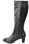 Damenstiefel, Naturleder, Schwarz 982 ElitaBut