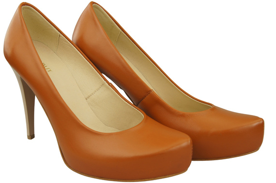 Damen Footwear Rotes Stiletto Pumps Naturleder 205 ElitaBut