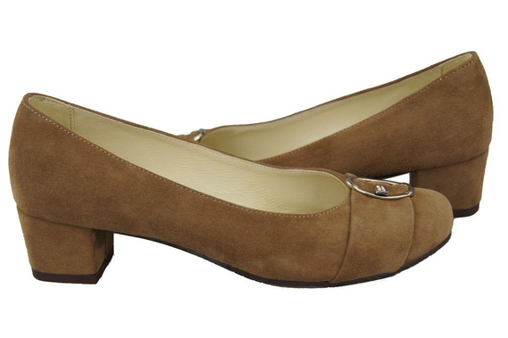 Damenschuhe Pumps Oliv Naturleder Wildleder 135 ElitaBut