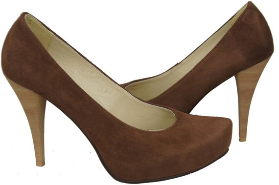 Damenschuhe Pumps Braun Naturleder Wildleder 644 ElitaBut