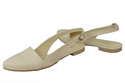 Schuhe Damen Sandalen Beige Naturleder 996 ElitaBut