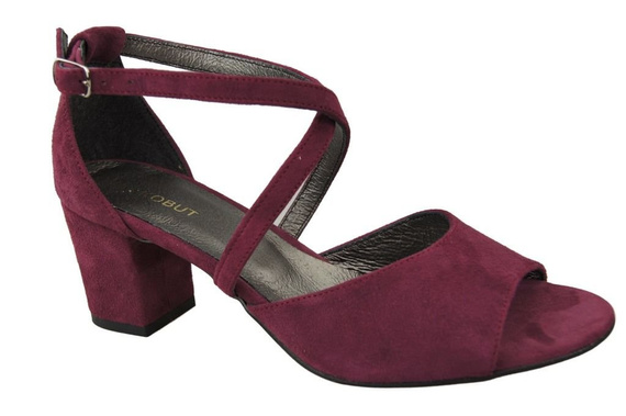 Damenschuhe Sandalen Burgund Naturleder Wildleder 111 ElitaBut