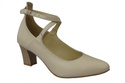 Damenschuhe Pumps Beige, Naturleder 118 ElitaBut