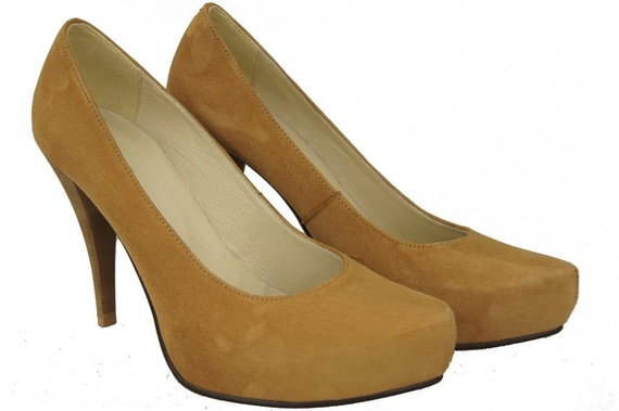 Damenschuhe Pumps Rot Natur Wildleder 644 ElitaBut