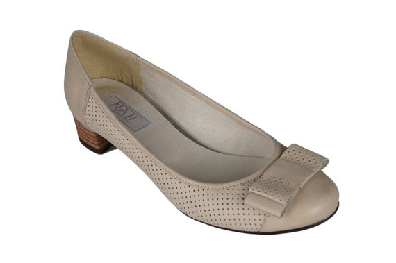 Damenschuhe Pumps, Naturleder, Beige 707 ElitaBut