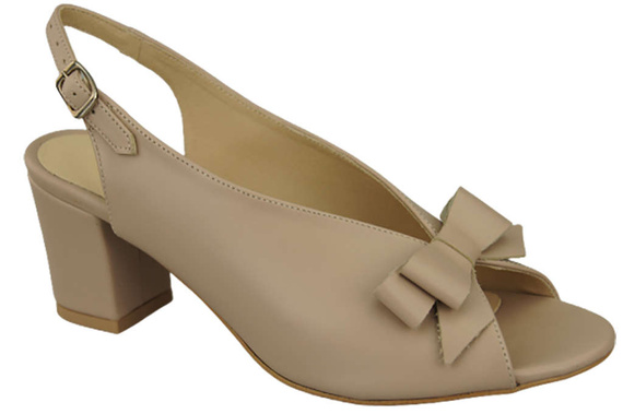 Damenschuhe Cappuccino Sandalen Grain, Naturleder, Grain 148 L ElitaBut