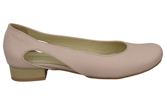 Damen-Ballerinas Puderrosa, Naturleder 103 ElitaBut