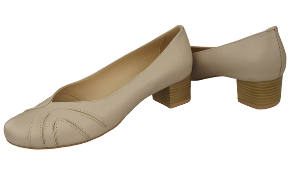 Damenschuhe Pumps Naturleder Cappuccino Lico 786 ElitaBut