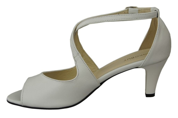 Damenschuhe Sandalen Weiß Naturleder 115 ElitaBut